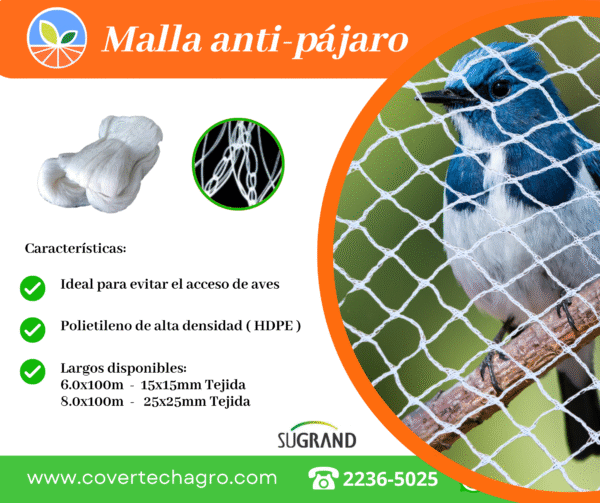 Mallas anti pájaros